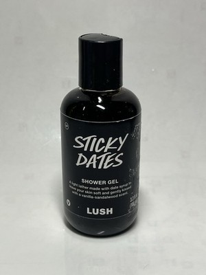 LUSH Sticky Dates Shower Gel 3.3 fl oz. HTF Travel Size Fresh EXP