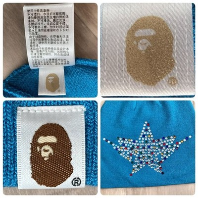 COLOR STONE BAPE STA LOGO beanie knit cap A Bathing Ape | eBay