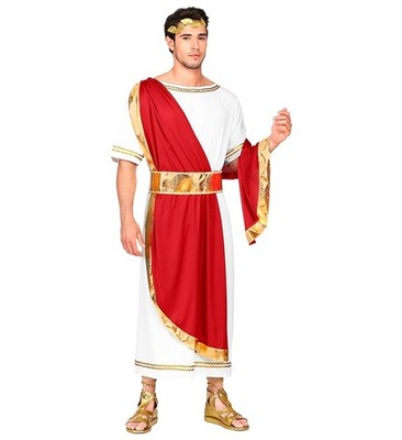 Widmann Spartacus (Tunic, Belt, Cape, Sandals, Laurel Headwreath) (L) White