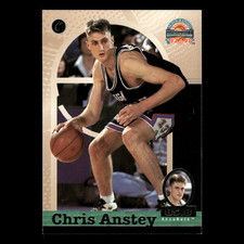 Chris Anstey #43 1997-98 Score Board Autographed Dallas Mavericks Basketball NBA