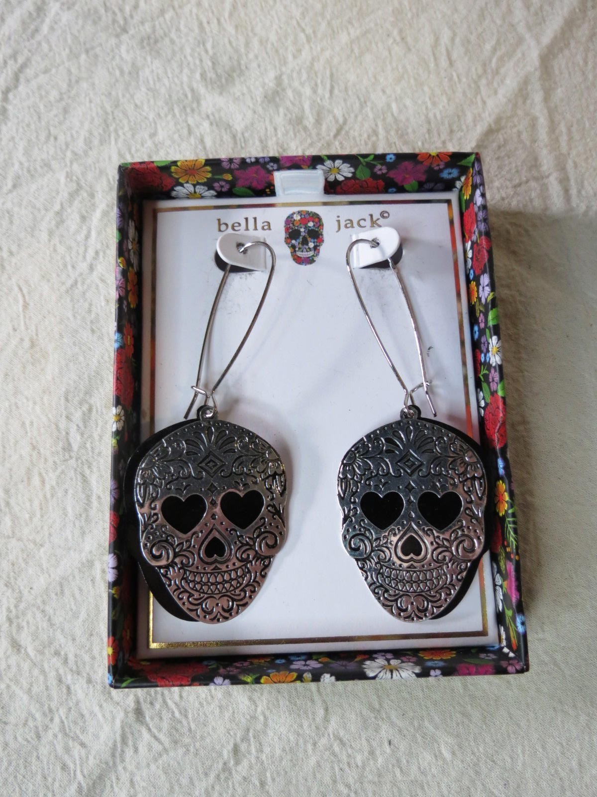 Bella Jack Skull Earrings Brand New With Tags