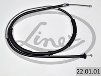 Handbremsseil Seilzug Rechts FÜR Lancia Delta III (844 ) - Linex 22.01.01