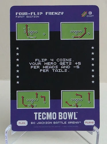 BO JACKSON BATTLE ARENA TECMO BOWL FOUR-FLIP FRENZY PLAY #PL21