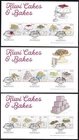 NEW ZEALAND 2020 Kiwi Bakes & Cakes, Set of 15 on 3 FDC’s