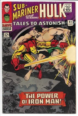 TALES TO ASTONISH #82 FN 6.0 SILVER AGE MARVEL! SUB-MARINER VS. IRON MAN! KIRBY!