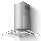 Tieasy 30" Wall Mount Range Hood 450CFM Tempered Glass Vented 3-Speed Fan w/LEDs