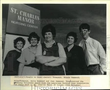 1988 Press Photo Volunteers received Group Volunteer Award for work in Luling.