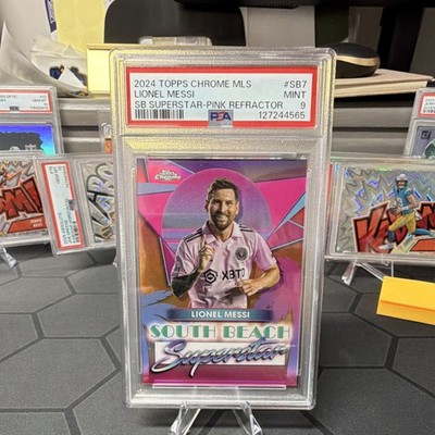 2024 Topps Chrome MLS Lionel Messi South Beach Superstar SB-7 Pink /75