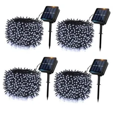 Solar String Lights Outside, 4Pack 480 LED Fairy Lights, 160FT Solar Twinkle 