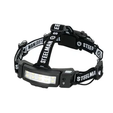 Steelman Slim Profile Dual Mode LED Headlamp 3 AA Battery Powered 79417