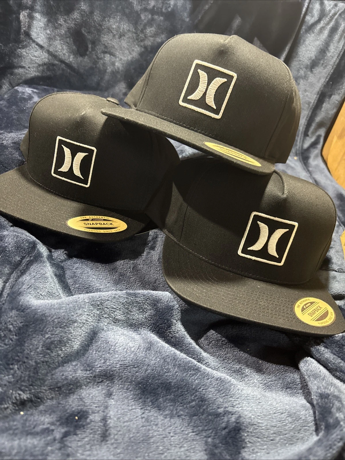 Hurley Outline Icon Hat / Cap Flatbill -Black - Snapback OSFM (3)