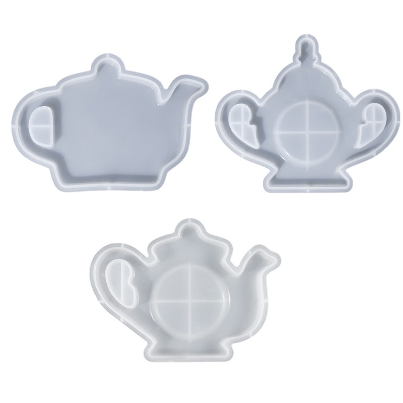 Silicone Teapot Resin Coaster Molds for Crafts DIY Projects
