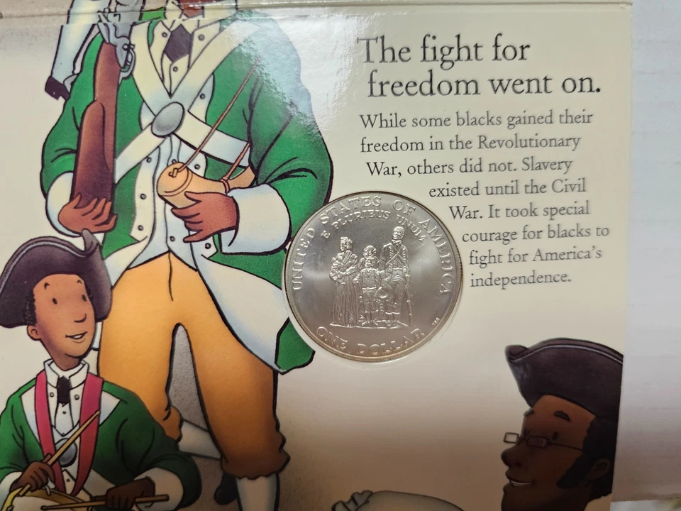 1998 Black Revolutionary War Patriots Commemorative $1 Young Collector Set W/OGP - Image 4 of 4