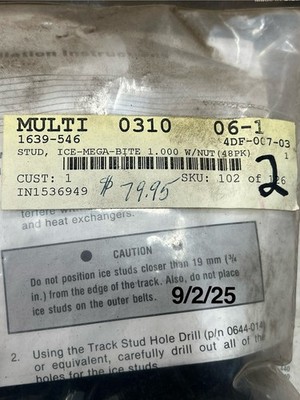 Woodys Mega Bite Studs 1.000  48 Pack 
