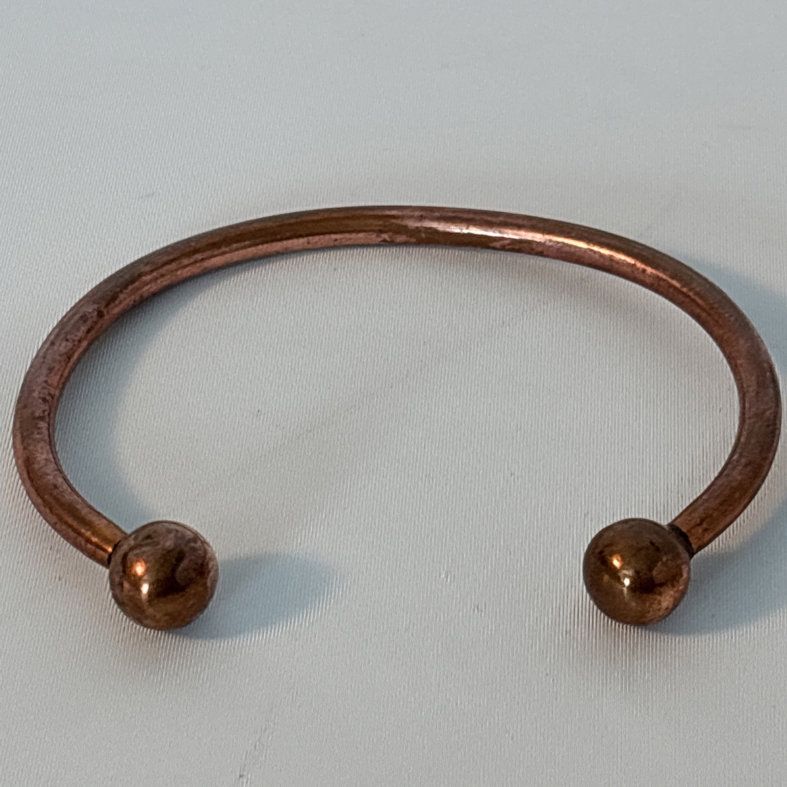 Solid Copper Bracelet With Ball Ends Pre-Owned Vi… - image 14