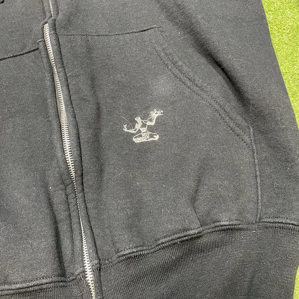 Pure Detroit Detroit Hoodie Full Zip Black Hoodie Sweatshirt Size Medium - Image 2 of 4