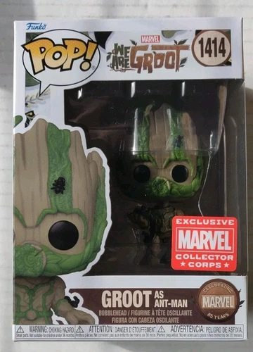 WE ARE GROOT AS ANT-MAN FUNKO POP #1414 Marvel Collector Corps Exclusive New!!