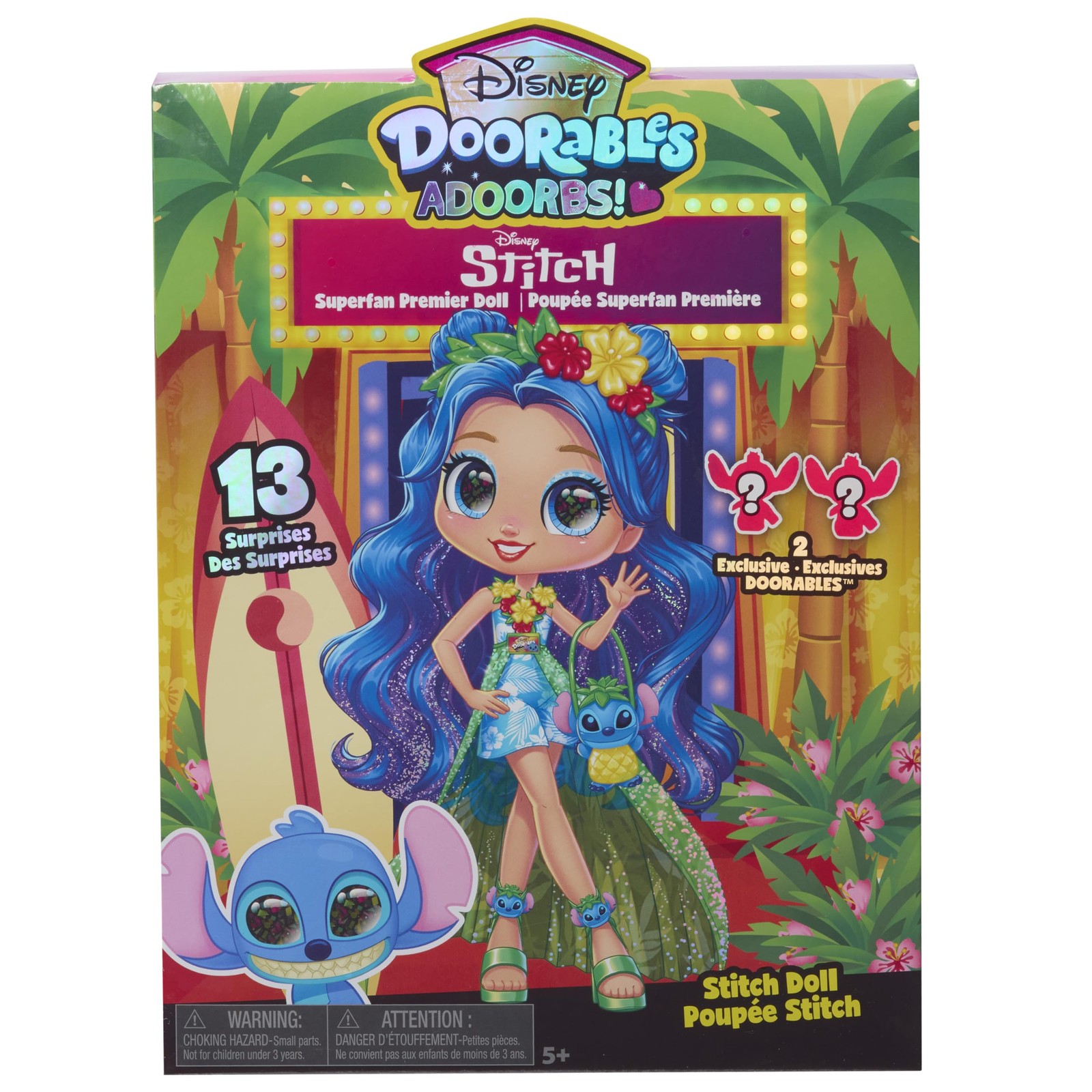 Disney Doorables ADOORBS Deluxe Stitch Superfan Doll – 5.5"" Poseable Disney