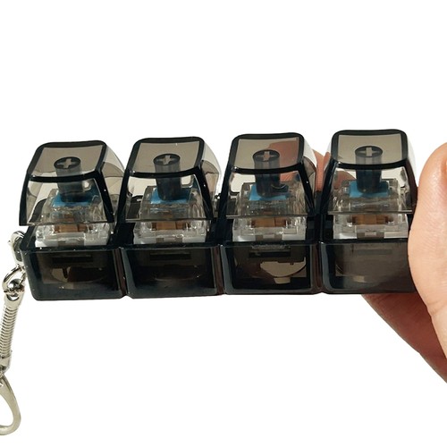 4Key Mechanical Keyboard Axis Tester LED Keyboard Key Toy Stress Relief Keych-ad - Photo 9/18