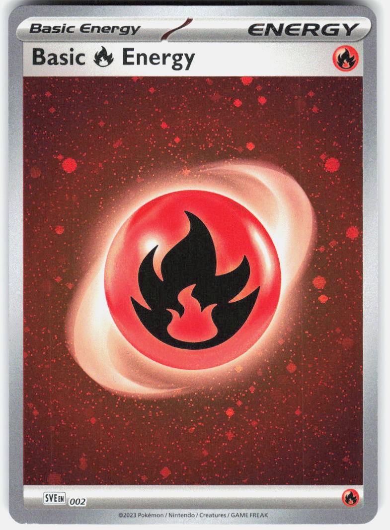 Basic Fire Energy (Cosmos Holo) Common SVE: Scarlet & Violet Energies 2 NM Holo