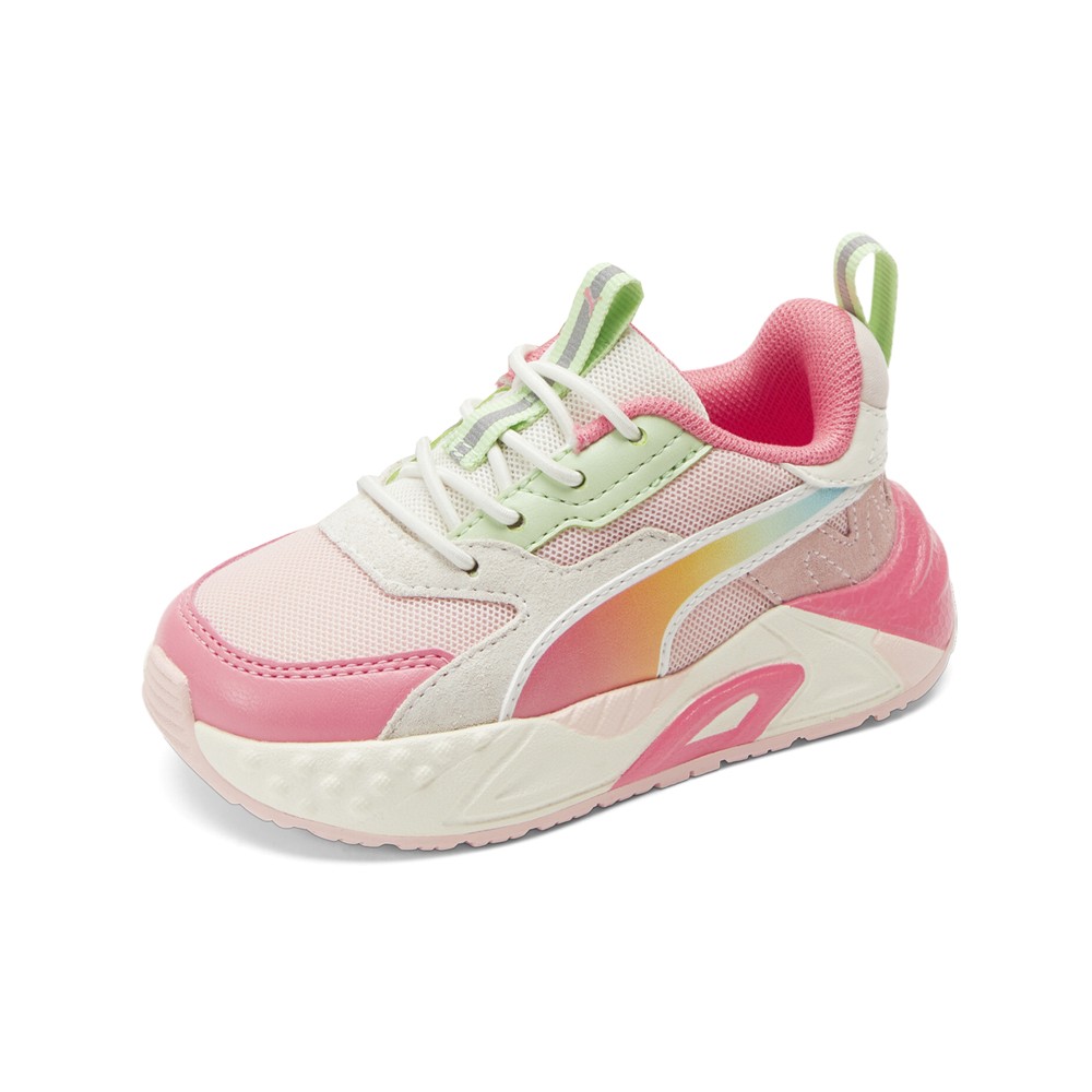 PUMA RsTrck Summer Ombre Ac Lace Up  Toddler Girls Pink Sneakers Casual Shoes 39