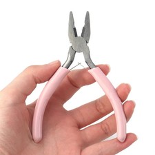 Tool Set Pink Stainless Steel Pliers for Jewelry Beading DIY