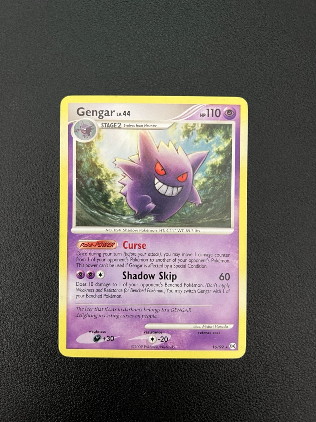 Pokemon TCG Gengar Platinum Arceus 16/99 Normal Rare - LP