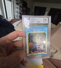 1988-89 Fleer Superstar Sticker Michael Jordan #7 BGS 7.5💥subs 7,8,8.5,9 Read
