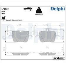 Satz Bremsbeläge Bremsklötze hinten für VW Arteon 3H7 3H9 Atlas CA1 | 2418919