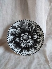 Timney Fowler Vintage Black And White Porcelain Plate 19 CMS 7.5 Inches 