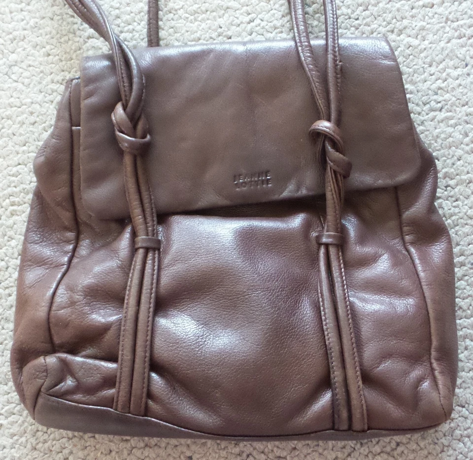 Jeanne Lottie Bolso de Hombro Cuero Genuino Hermosamente Suave Excelente Estado Foto 4 de 4