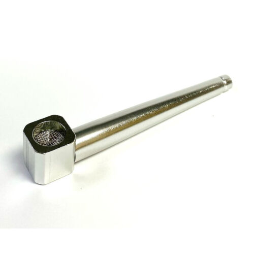 Metall kleine Taschengröße Roller Kegel stilvoll silber neu freistehend Rauchpfeife UK - Bild 4 von 6
