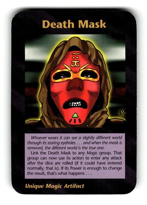 Death Mask Card Limited INWO Illuminati New World Order Game | eBay