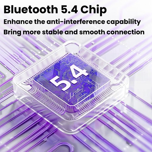 Wireless Bluetooth 5.4 Headphones, ENC Smart LCD Display Noise Reduction Smart - Photo 5/15
