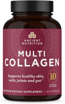 Ancient Nutrition Multi Collagen 10 Types of Collagen Supplement 45 Capsules