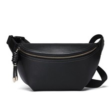 Genuine Leather Waist Bag Crossbody Bag Chest Bag Fashionable Casual Waist Bag