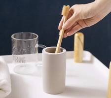 Diatomite Toothbrush Holder Bathroom Organizer Tumbler Storage Cup Makeup Brush