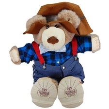 Vintage FURSKINS Farrell Furskin Teddy Bear 22" 1984 Coleco Xavier Roberts 1980s