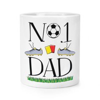 No.1 Dad FußBall Makeup Pinsel Bleistift Topf - Lustig Des Vaters Tag Sport