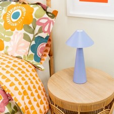 Lilac Rechargeable Portable Touch Table Lamp Cordless Warm White Dimmer Light