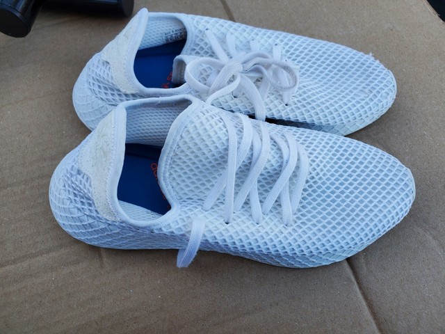 adidas white lace trainers