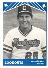 1983 Chattanooga Lookouts TCMA 19 Kevin Dukes Tucson Arizona AZ NM Baseball Card