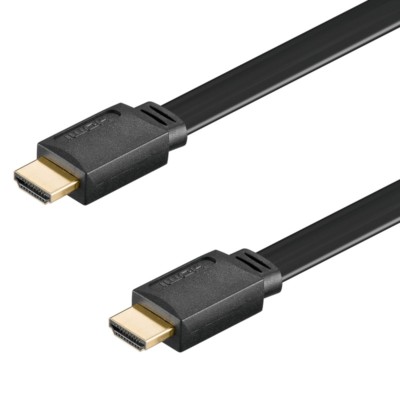 HDMI Kabel 1m High Speed with Ethernet A-Stecker flach 3D Ultra HD FULL TV 4K
