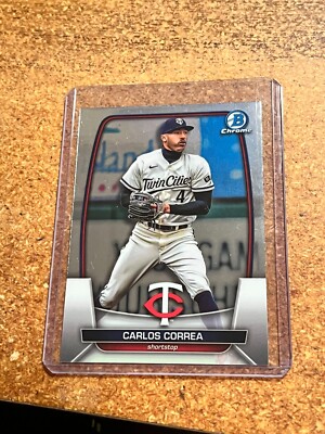 2023 Bowman Chrome Baseball # 85 Carlos Correa