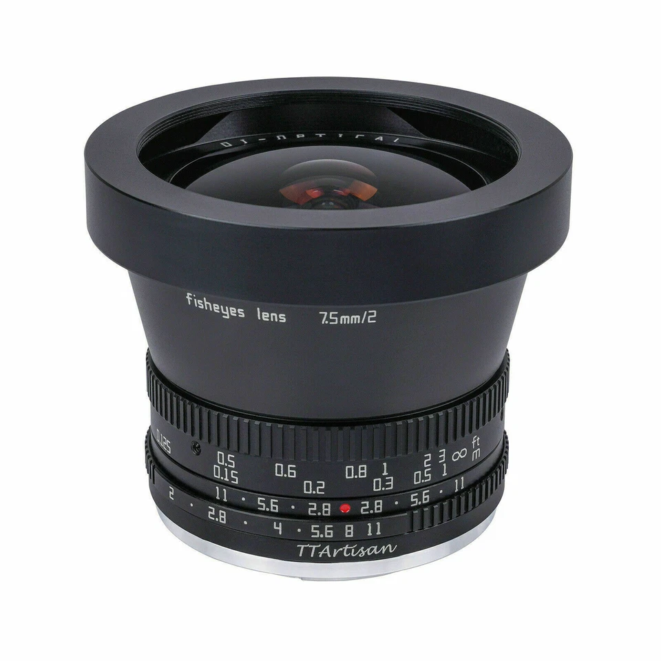 TTartisan 7.5mm F2.0 Fisheye APS-C RF Mount Lens For RF R5 R6 RP R8 Camera - Image 2 of 4