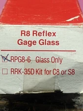 2 NEW Clark Reliance RPG8-6 R8 Tempered Borosilicate Gage Glass