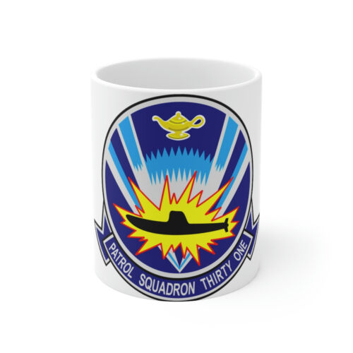 VP 31 Black Lightnings or Genies (U.S. Navy) White Coffee Cup 11oz - Picture 1 of 13