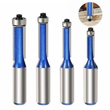 4tlg 12,7 mm Schaft Oberfräse Bündigfräser Schaftfräser Holzfräser Trim Fräser