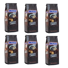 6 Pack Snickers Caramel Peanut Nougat & Chocolate Flavored Ground Coffee - 10 Oz