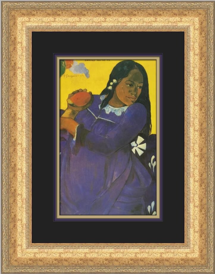 Paul Gauguin Woman with a Mango Custom Framed Print | eBay